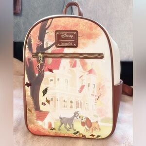 Lady and the tramp lounge fly Disney backpack bag